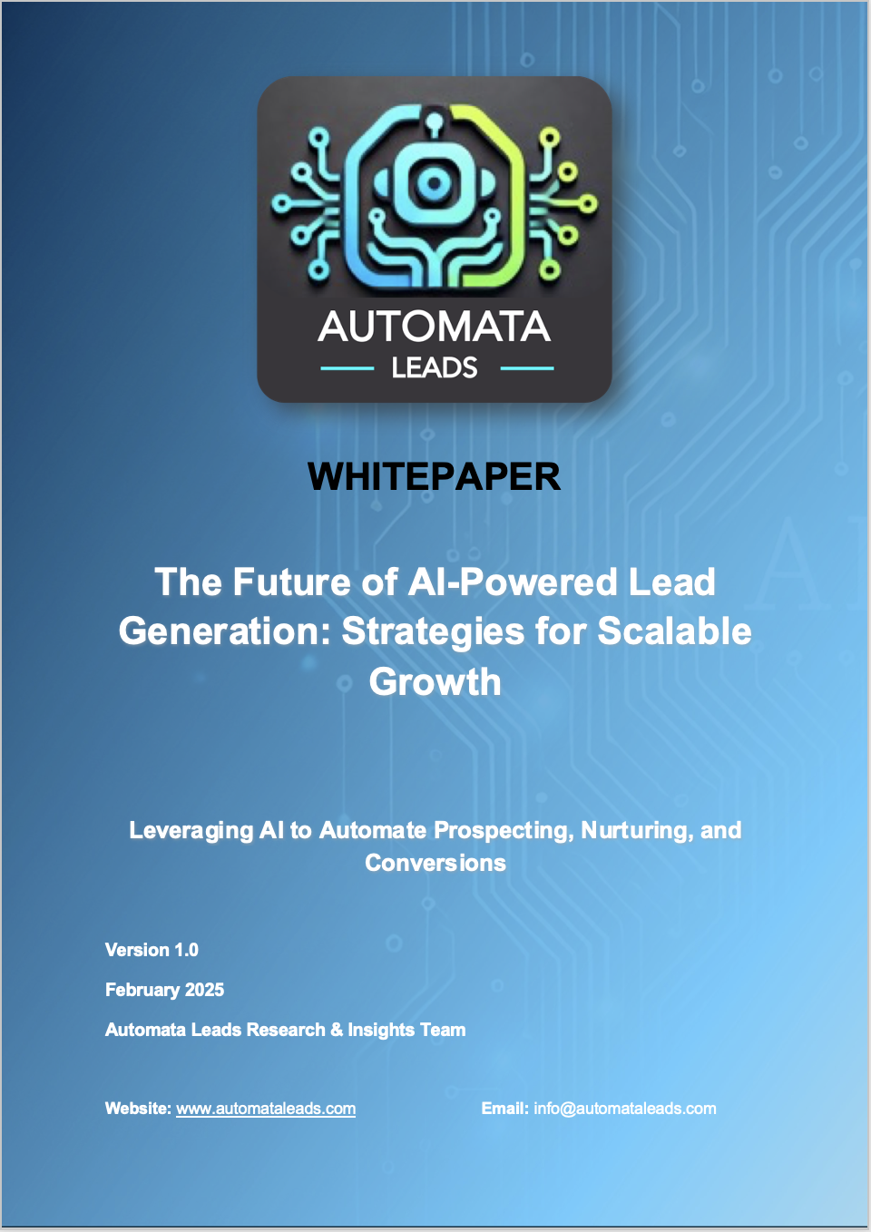 The Future of AI-Powered Lead Generation Whitepaper